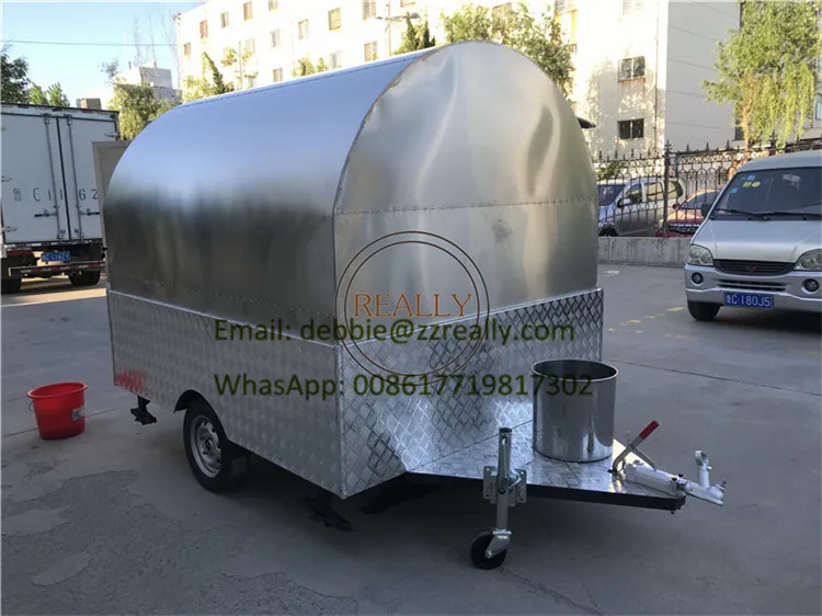 스테인레스 스틸 에어스트림 푸드 트럭, 취사 에어스트림 EU 표준 푸드 트레일러