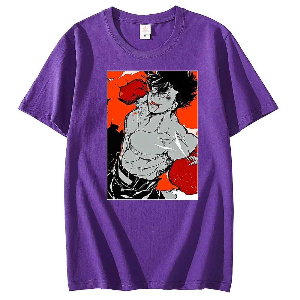 Anime Hajime no Ippo Sendo Takeshi T-shirt Couple student street sports casual T-shirt