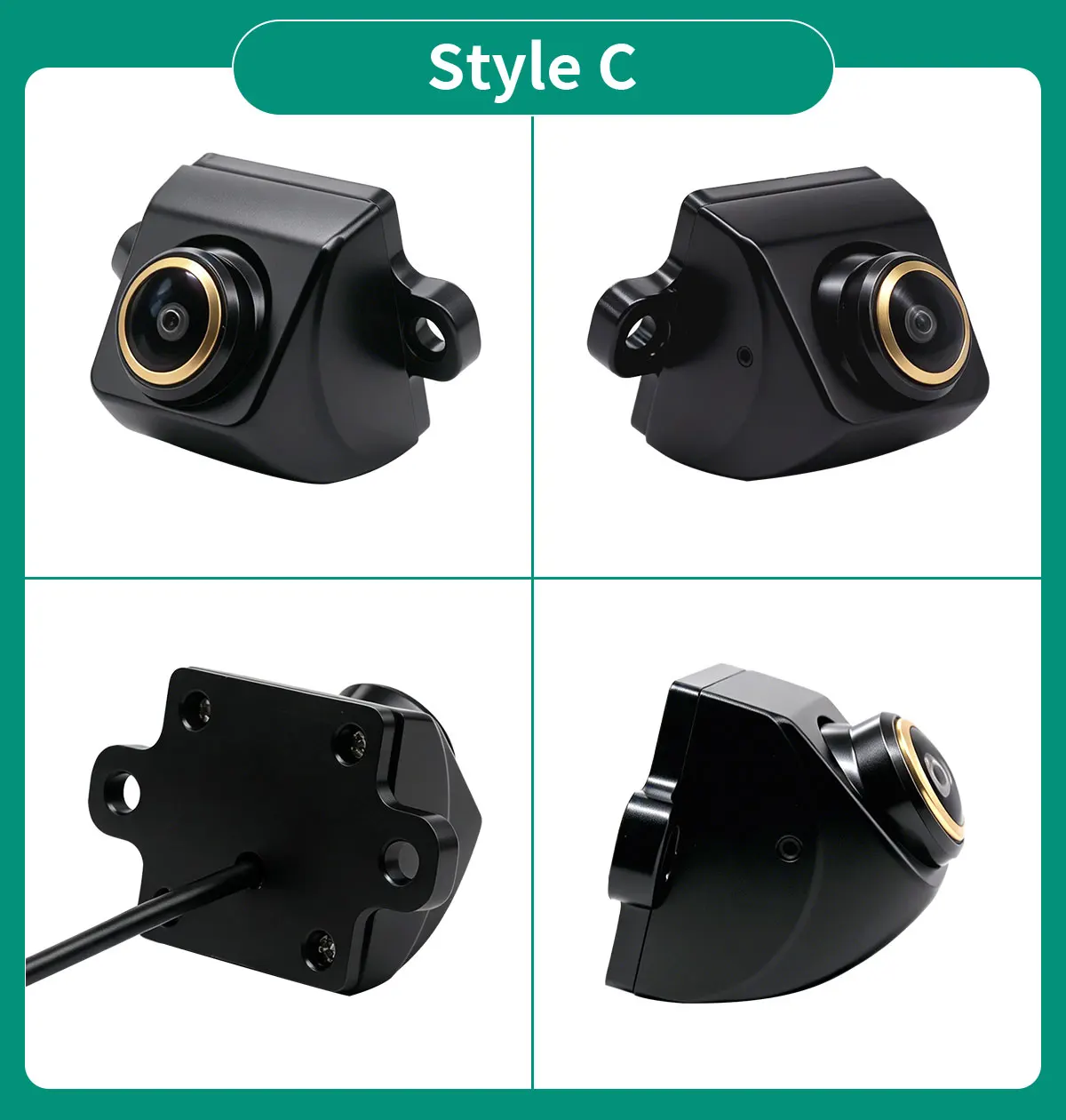 AHD 170 ° Fisheye Golden Lens Auto-Rückfahrkamera Nachtsicht Wasserdichte Fahrzeug-Rückfahr- und Frontkamera – Detail 12