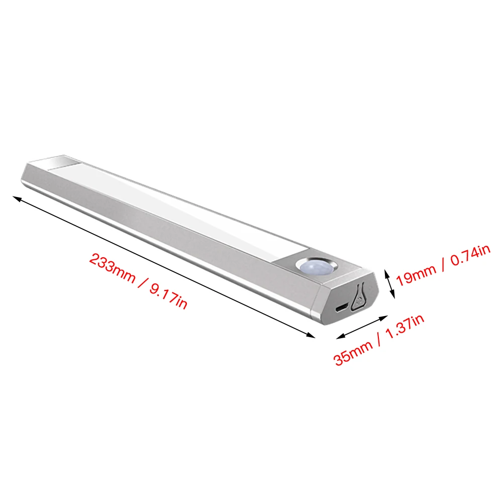 Imagem -06 - Movimento Ativado Led Cloconjunto Light Usb Recarregável Iluminação do Armário de Cozinha Modos de Cor