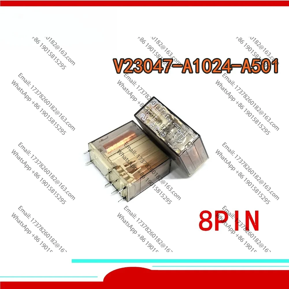 

2PCS/LOT 100%Original NEW relay V23047-A1024-A501 24VDC V23047-A1024-A501-24VDC V23047 A1024 A501 24V 8PIN