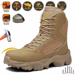 2022 Work Safety Shoes Men Black Shoes Safety Boots for Men Indestructible Work Sneakers Protective Steel Toe Shoe zapatos mujer