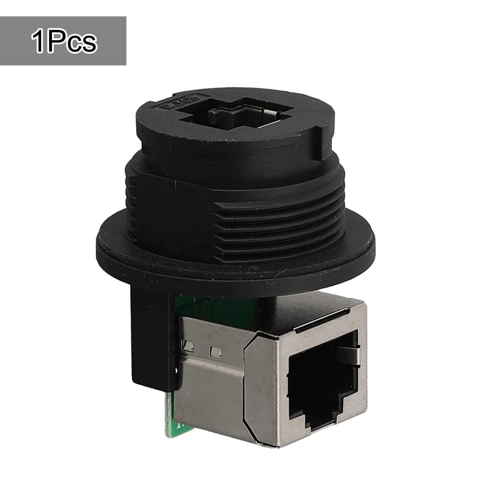 E16 Waterproof Connector Network Switch Coupler Snap-on 90 Degree Female Socket For CAT5E, CAT6A Ethernet Adapter