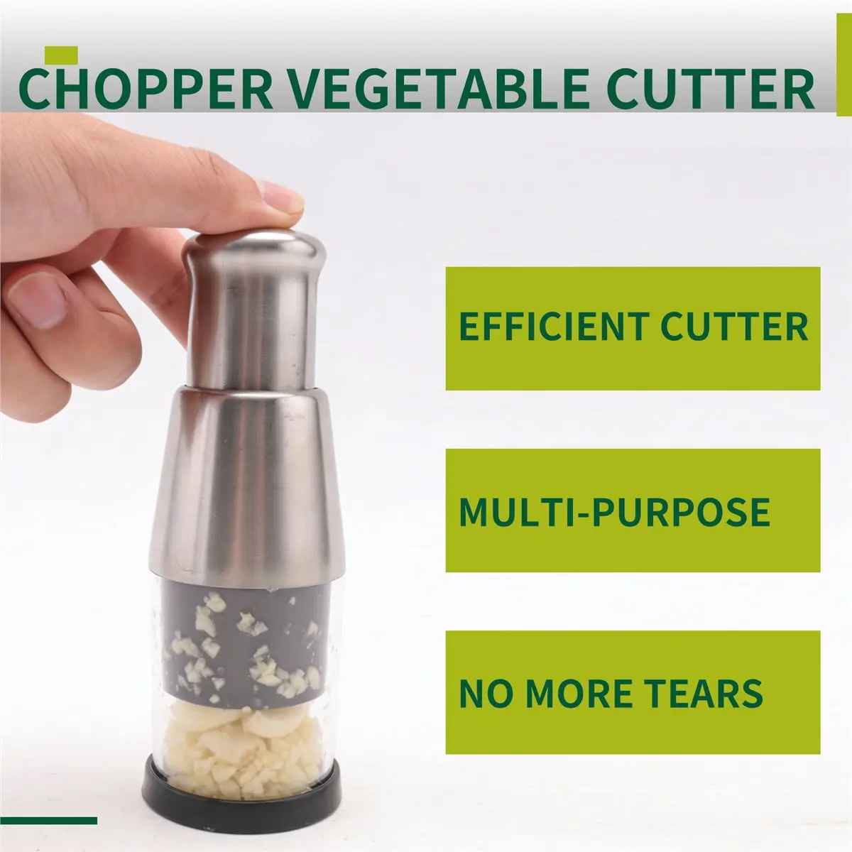 finefine Garlic Press Multifunctional Manual Garlic Cutter for Mincing Garlic