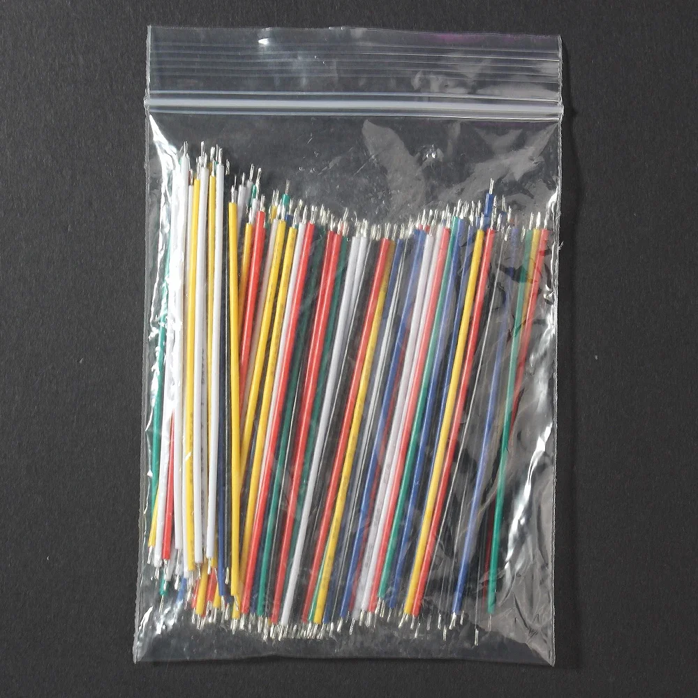 120PCS 24AWG Jumper Kit 6 Color Tinned PCB Breadboard Cable Wire Set DIY Electronic Kit Breadboard Wire