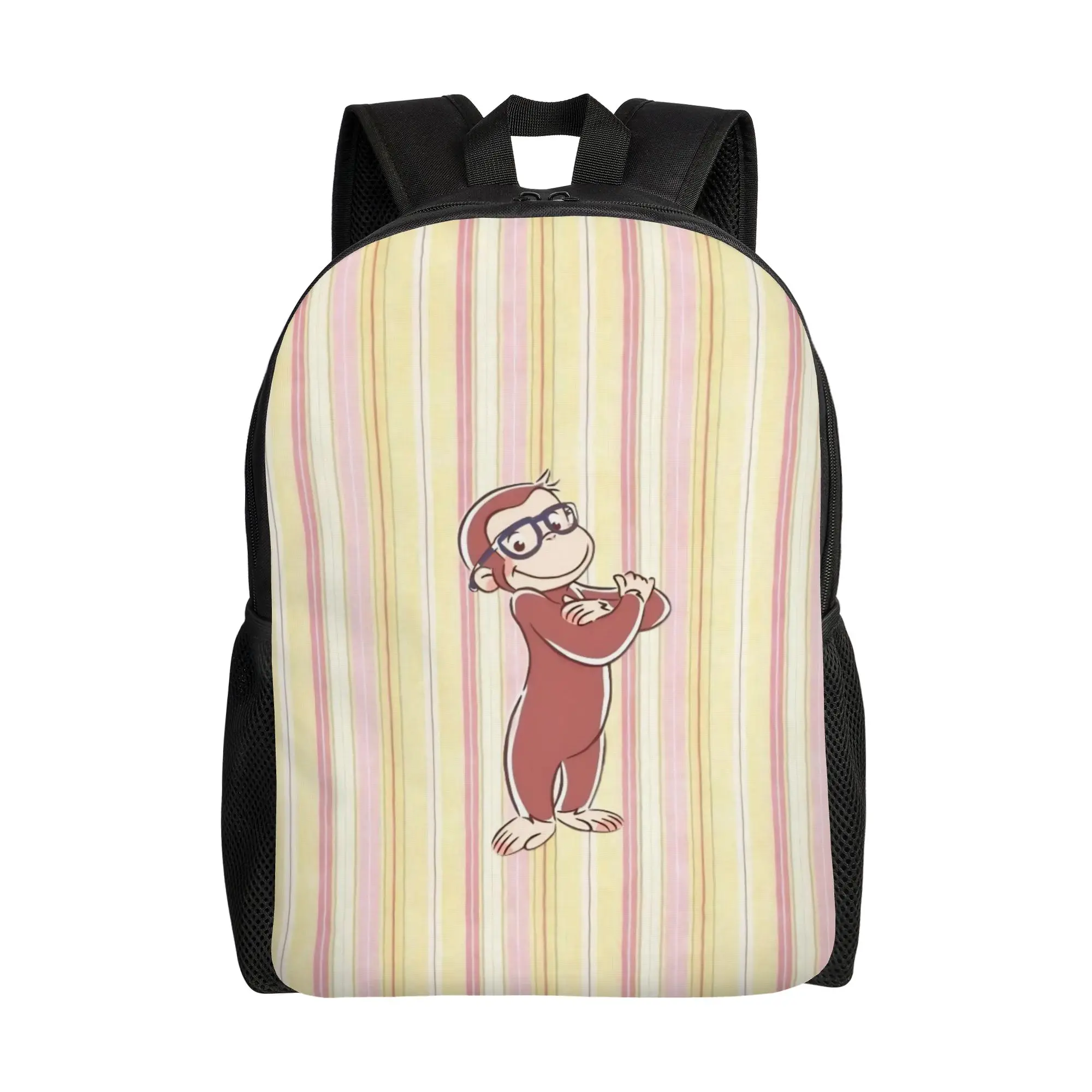 Curious Georges Monkey Cartoon Women Backpack Trend Student School Bag  Laptop Backpack Boys Girls Travel Shoulder Bag