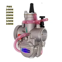 Motorcycle Carburetor For Keihin PWK 24 28 30 32 34mm 2T 4T Carb With Power Jet Motor ATV And YZ85 Carburador Pwk Carburateur