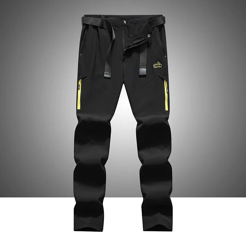 

2024 New Men's Sprint Pants Casual Fashion Peak Print Multi Pocket Tactical Workwear Pants Outdoor Fishing Waterproof Pants