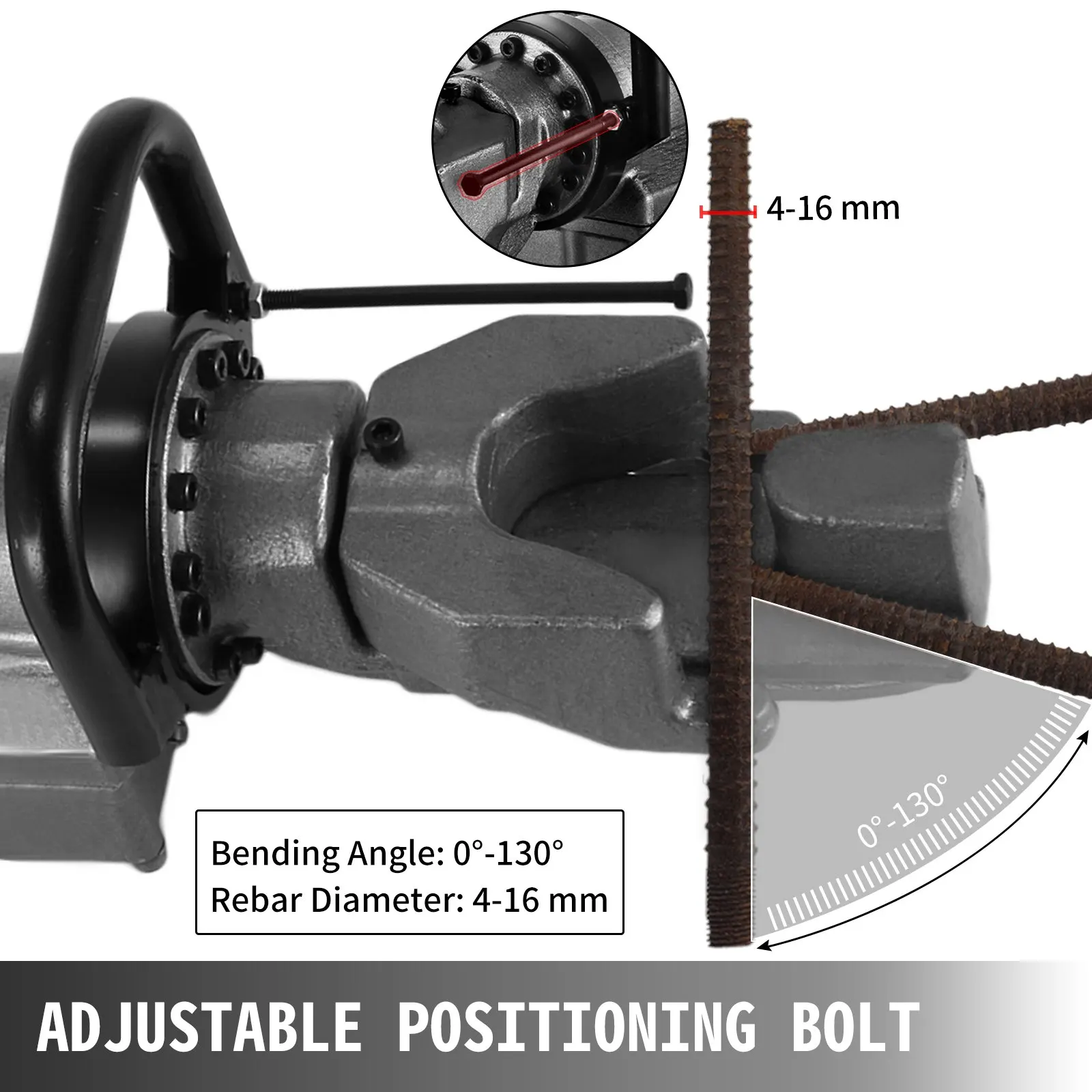 900W Electric Rebar Bender Steel Bar Bending Machine Rb16mm( 5/8\