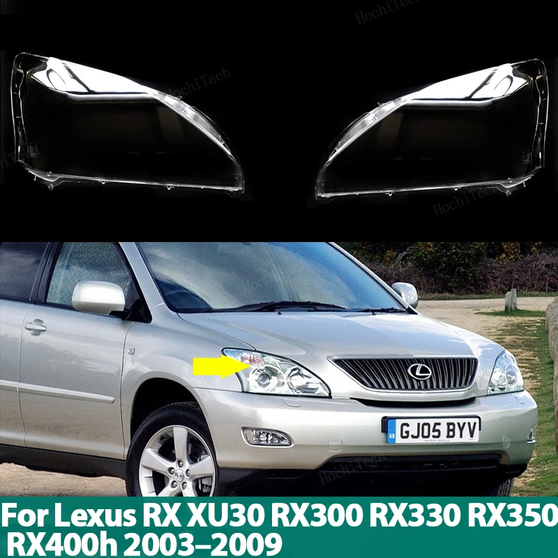 

Car Headlight Headlamp Light Lampshade Glass Lens Case Protective Shell Cover For Lexus RX XU30 RX300 RX330 RX350 RX400 2003-09