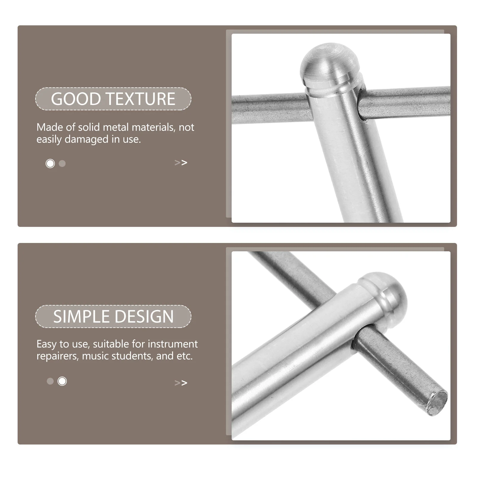 

1Set Durable Metal Wind Instrument Truing Tool Easy to Use for Trumpet Trombone French Horn Repair and Maintenance