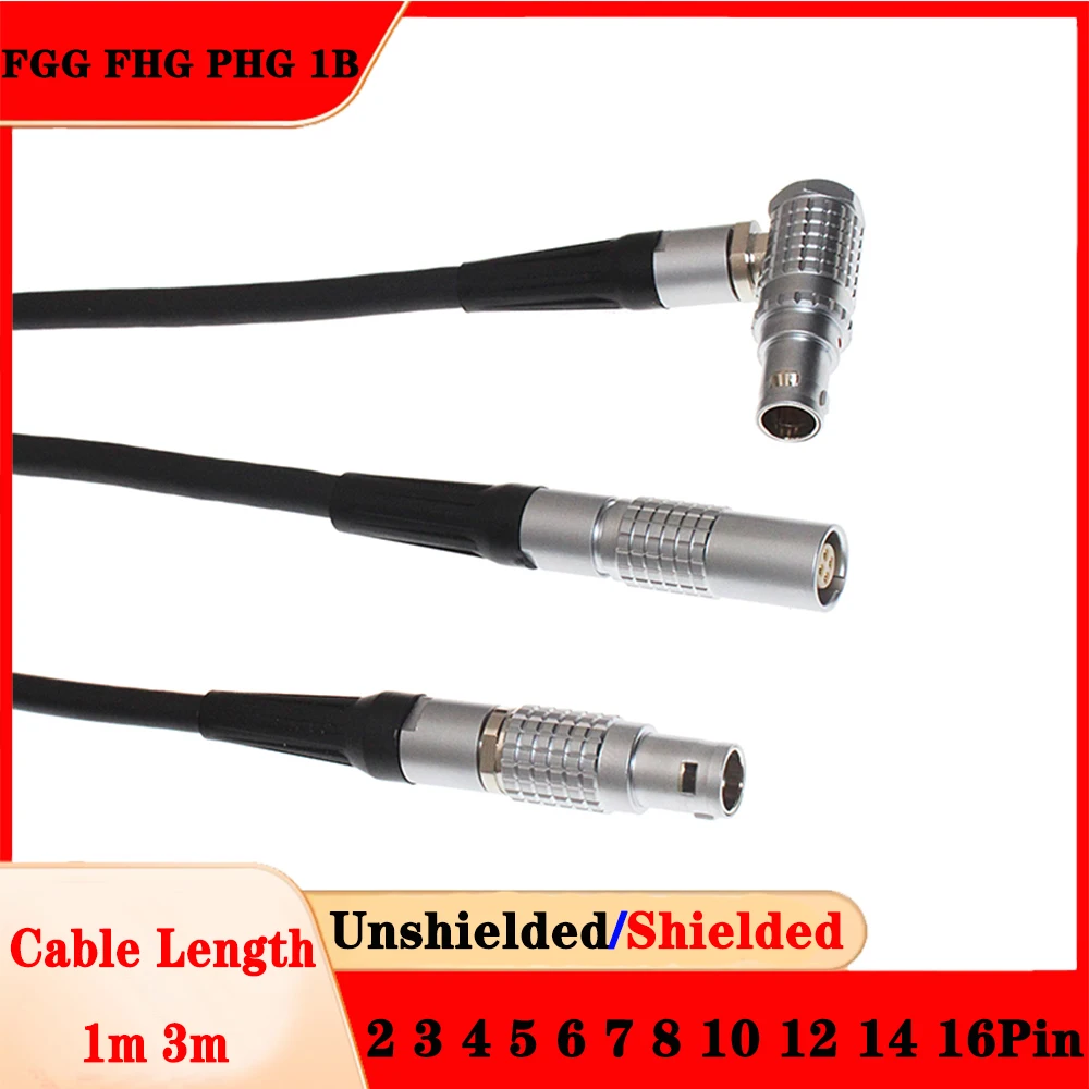 FGG FHG PHG 1B 2 3 4 5 6 7 8 10 12 Pin Aviation Metal Male Plug Female Socket Connector Transfer Extension Welding Power Cable