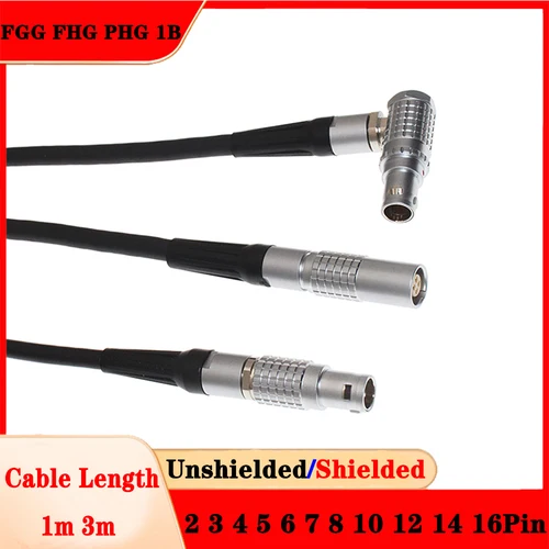 FGG FHG PHG 1B 2 3 4 5 6 7 8 10 12 pines enchufe macho de Metal de aviación conector hembra extensión de transferencia Cable de alimentación de soldadura