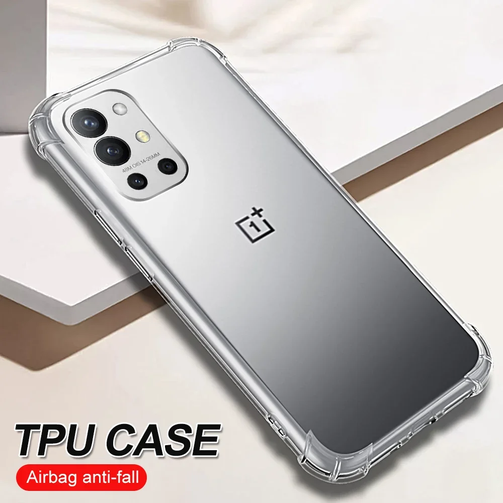 Transparente Stoßfest Abdeckung Für OnePlus 8 8T 7T Pro 9R Fall Silikon Telefon Fällen Für OnePlus Nord N100 Nord 2 Nord CE 5G Coque