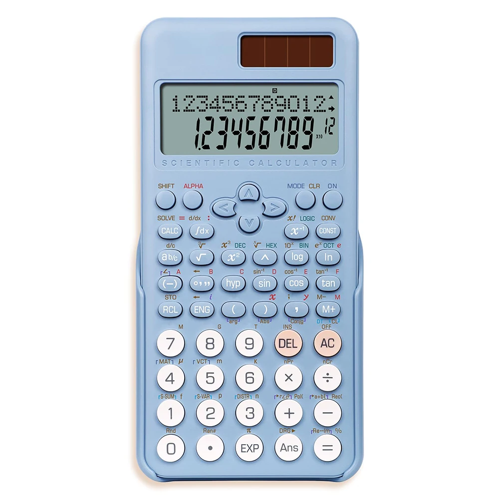 Calculadora científica para estudiantes Calculadora científica 991 MS con Bloc de notas para suministros de escuela secundaria Calculadora con cubierta