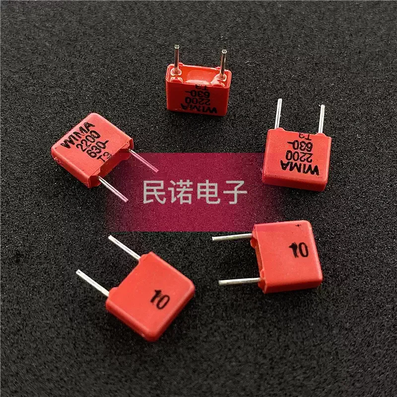 10-100pcs WIMA German Weima capacitor MKP2 630V 0.0022UF 630V 2200PF 222 pin distance 5mm
