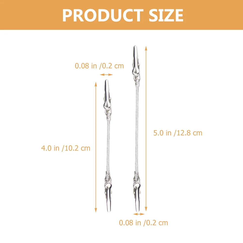 12 Pcs Picture Frame Multipurpose Double Notes Holder Office Alligator Clips Ends Clamps Metal DIY for Photo