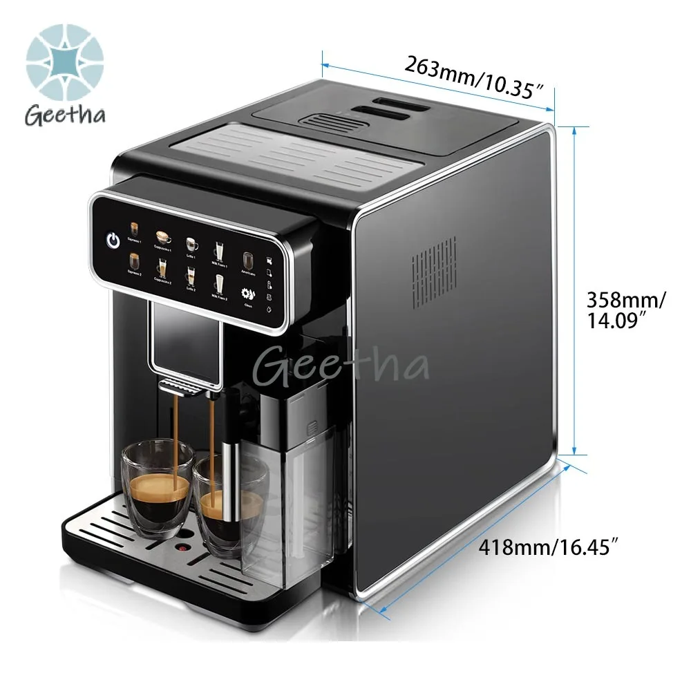 Touch Screen Cafetera Profesional Expreso Profesional Electric Automatic Espresso Coffee Machine