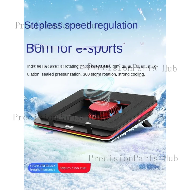 Подставка для охлаждения игрового ноутбука GT500, поддерживает 18-дюймовый турбонаддувный воздушный охладитель.