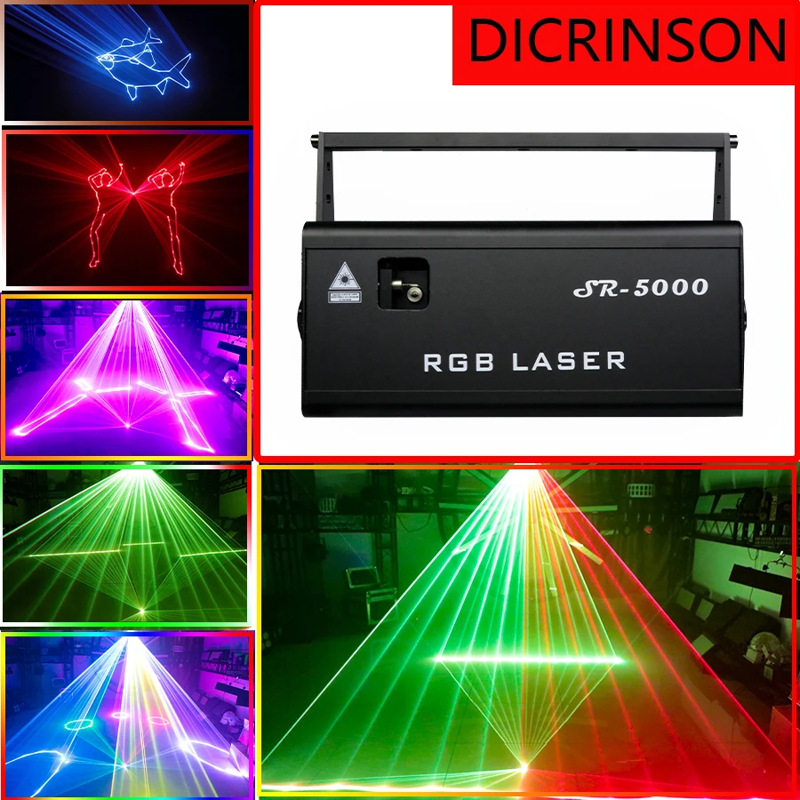 

Professional 5W RGB dj Laser Beam Line Scanner Projector DMX512 Controller Stage Lighting Disco Party Lights for Nightclub