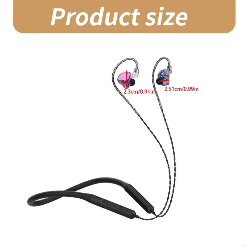 BX03 Auriculares deportivos inalámbricos con banda para el cuello, auriculares con sonido con cancelación de ruido, ajuste cómodo para correr y gimnasio