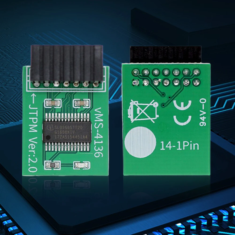 Módulo TPM 2.0 Módulo de seguridad de cifrado TPM 2.0 Módulo de seguridad de cifrado TPM 2.0 Tarjeta remota para placa base multimarca