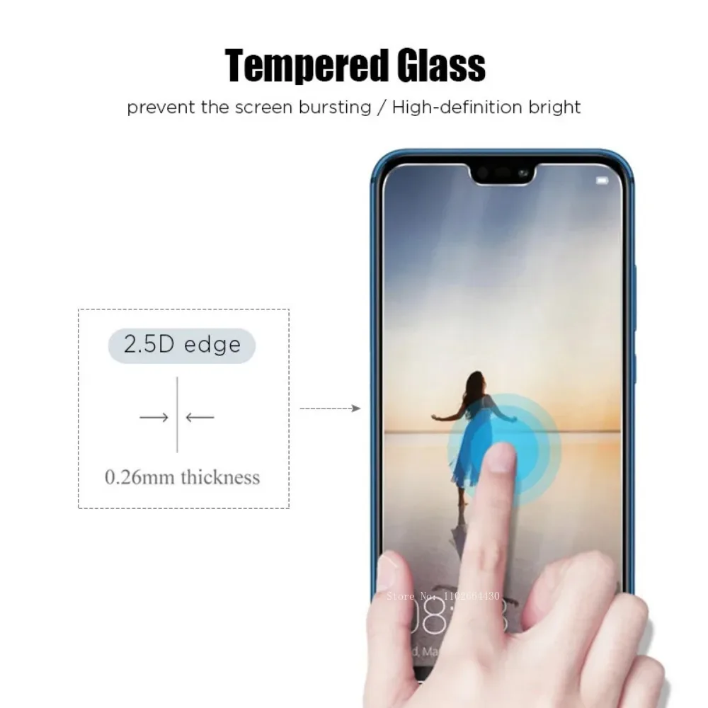 2-3PCS Screen Protector for Huawei P30 P40 P20 Mate 20 Lite Y6 Y7 Tempered Glass on Huawei P Smart Z  2019 2021 Nova 5T Glass