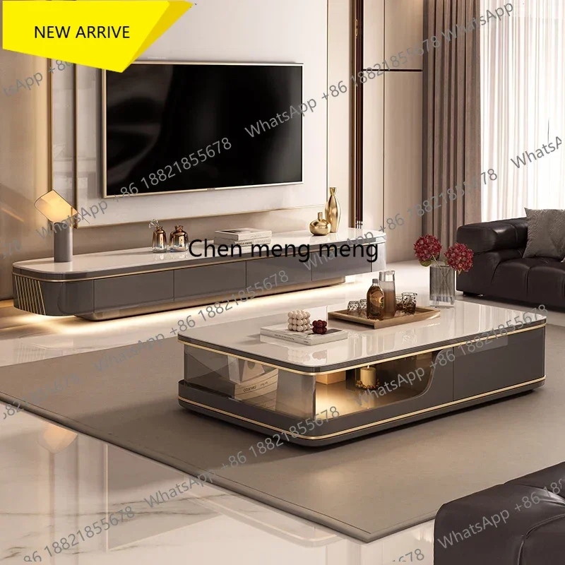 Mueble para TV Z183 Estilo Nórdico con Cajones, Estante de Exhibición de Lujo para Sala de Estar, Mueble de Almacenamiento de Diseño, Mueble para TV Universal, Muebles para el Hogar
