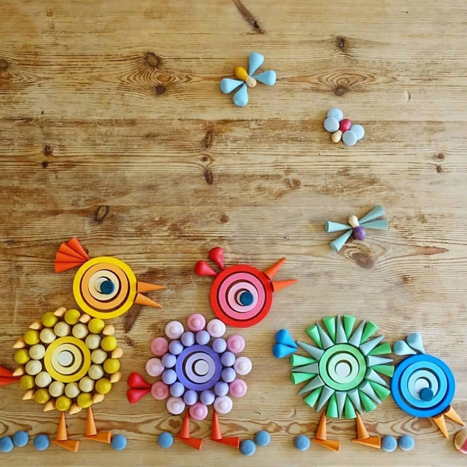 

Радужные блоки, обучающий игровой набор, игрушки Монтессори, штабелируемые блоки, деревянный конструктор, для ребенка