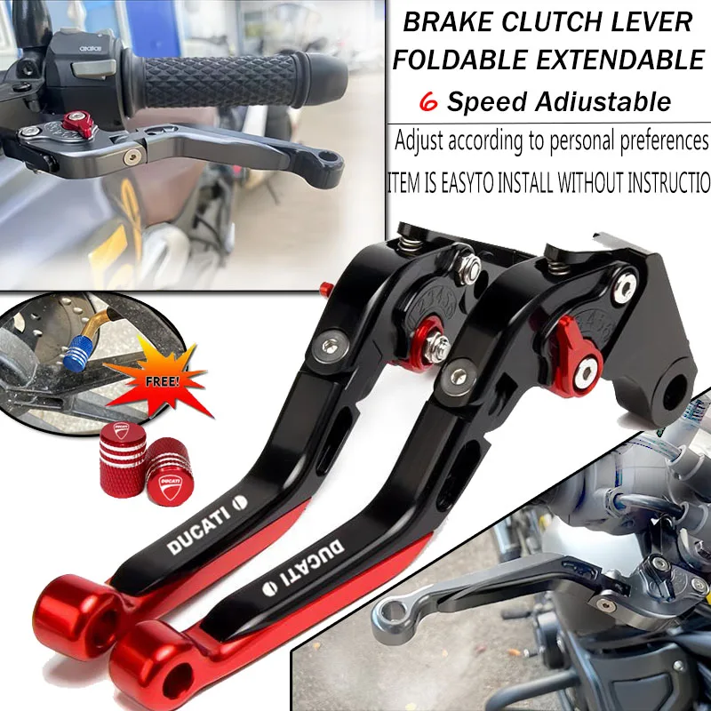 CNC Aluminum Handle Accessories Motorcycle Brake Clutch Levers for Ducati Monster ST2 M 400 600 620 750 919 796 696 M600 ST2