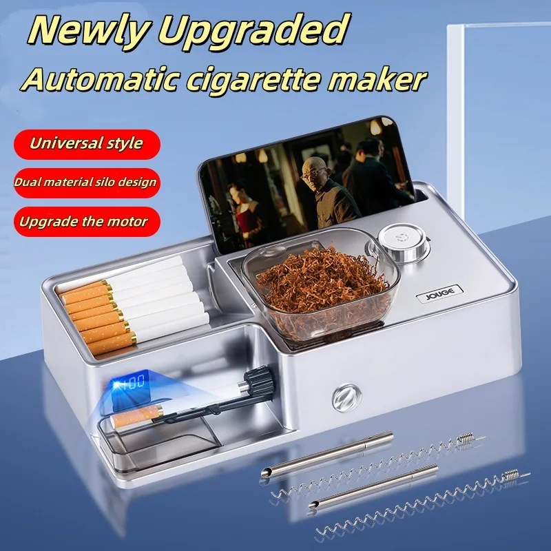 

5-speed Adjustment Tobacco Filling Machine Infrared Count Smoking Accessories 3-in-1 Caliber Automatic Cigarette Rolling Machine