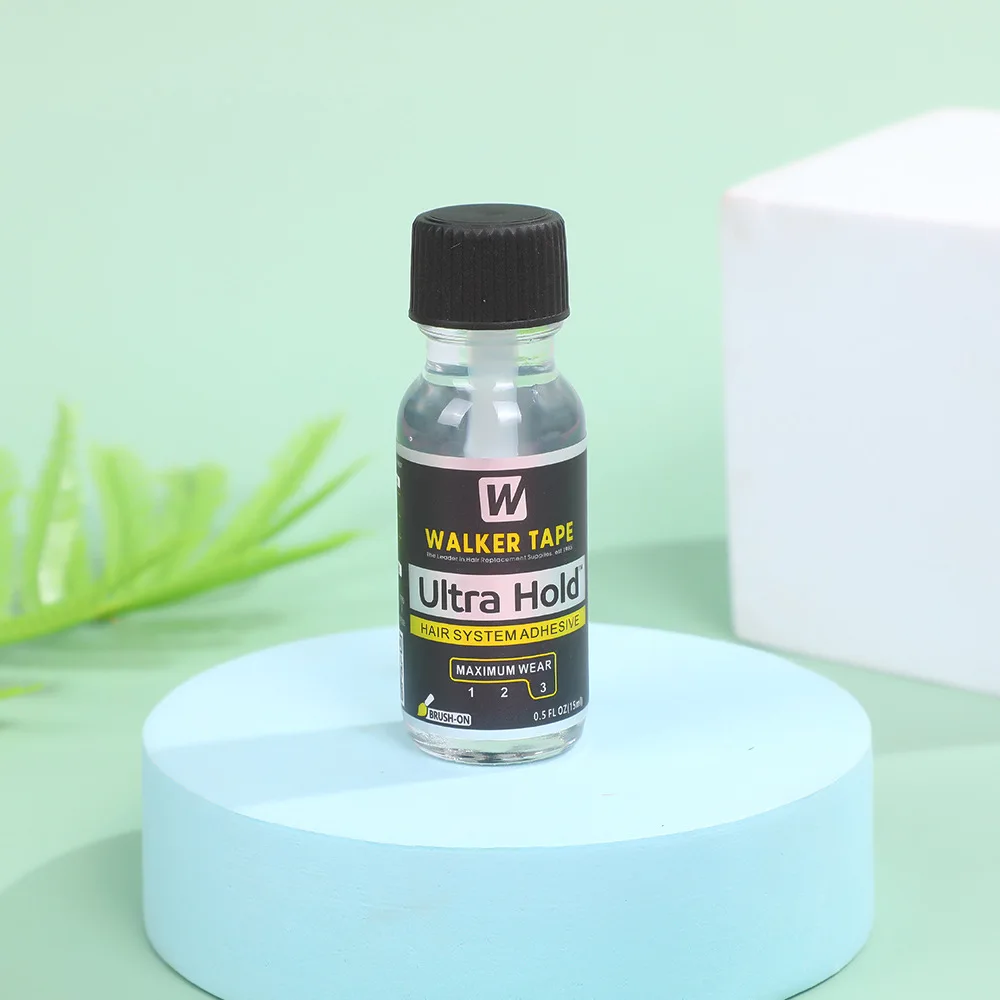 

0,5 FL OZ (15 мл) Клей для кружевных париков с ультрафиксацией, водонепроницаемый и невидимый клей для волос для париков, париков, шиньонов