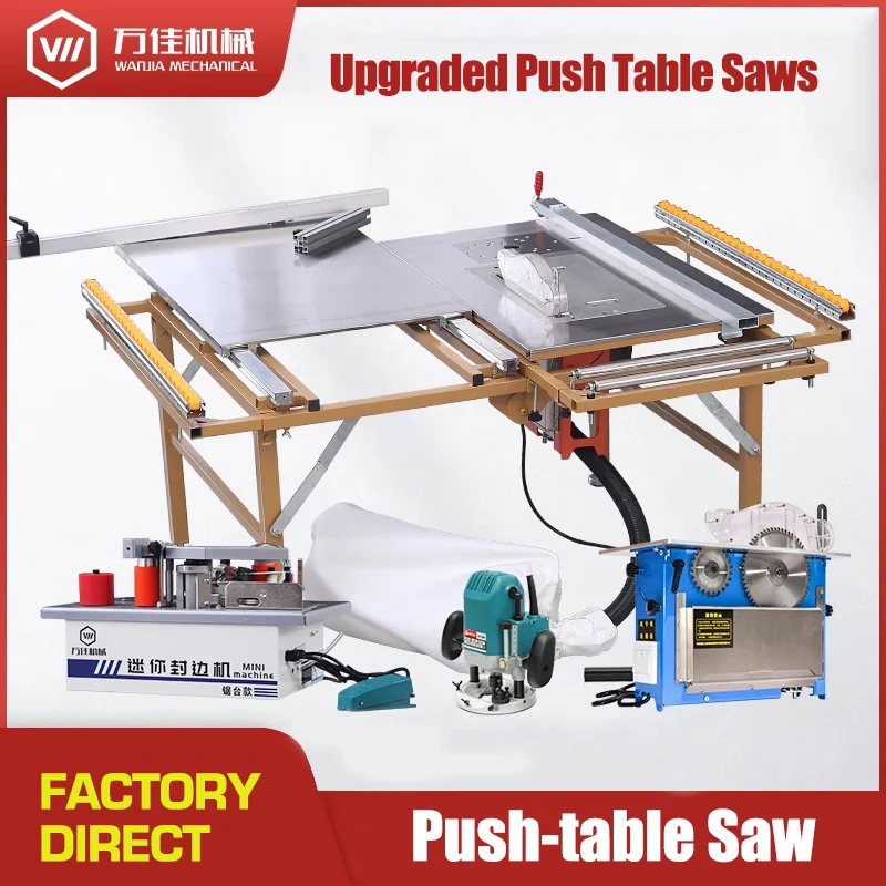 Multifunctional Woodworking Saw Table Dust-free Cutting Saw Precision Guide Folding Electric Panel Saw Woodworking Set