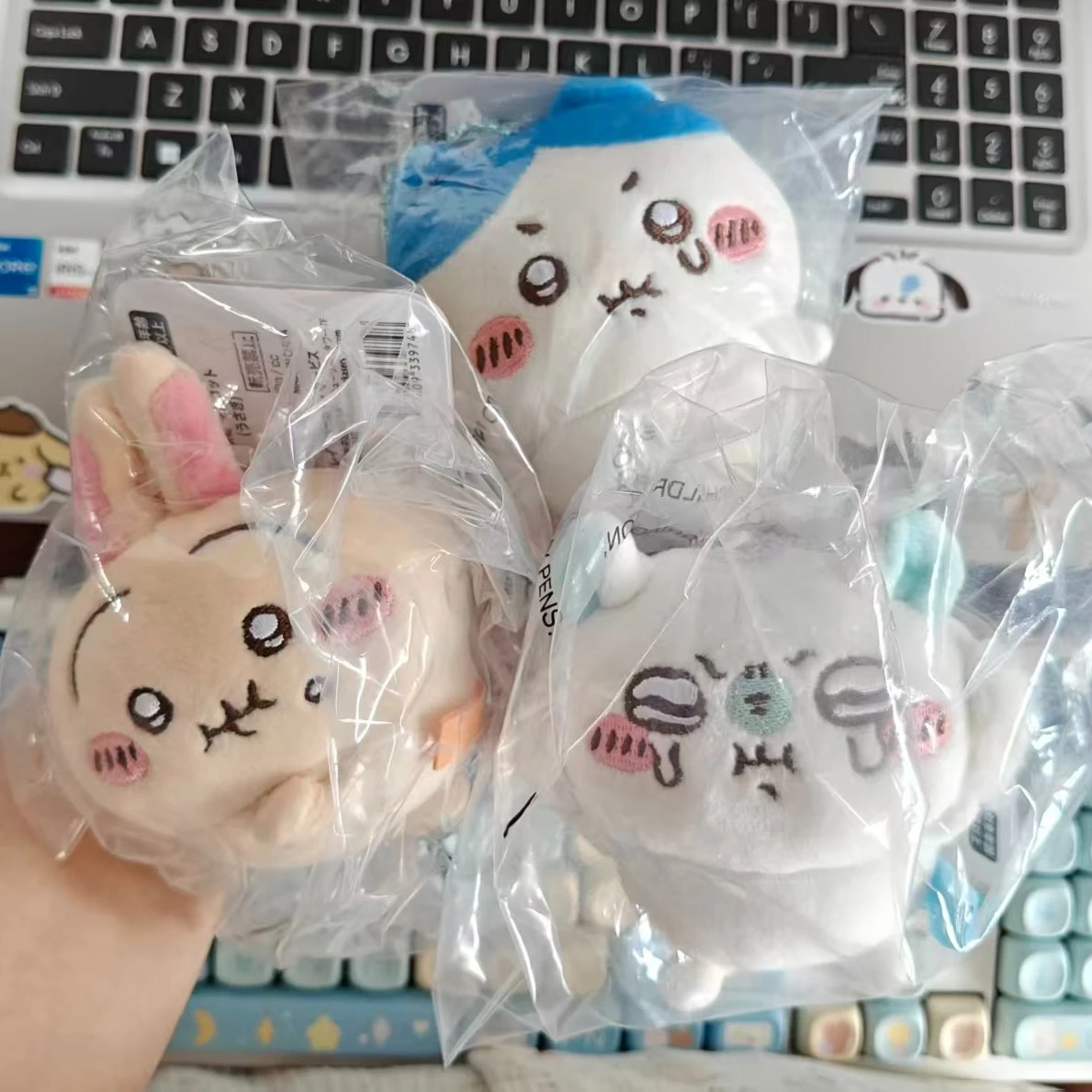 

Chiikawa Anime Momonga Plush Doll Kawaii Hachiware Usagi Backpack Car Pendant Decoration Grab Machine Dolls Children Toy Gift