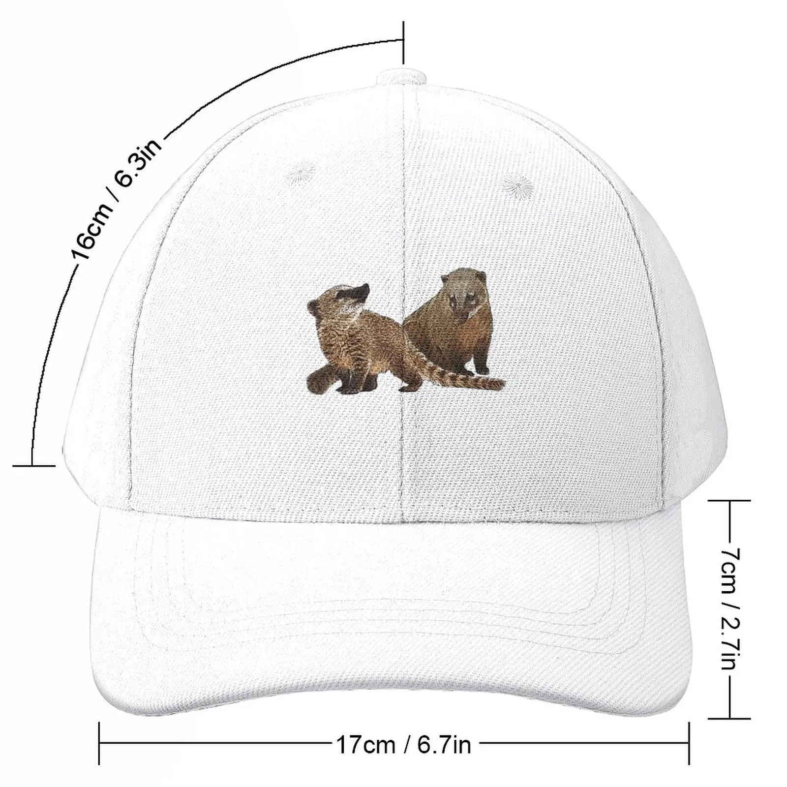 Coati-Gorra de béisbol para hombre y mujer, visera negra, sombrero de cumpleaños