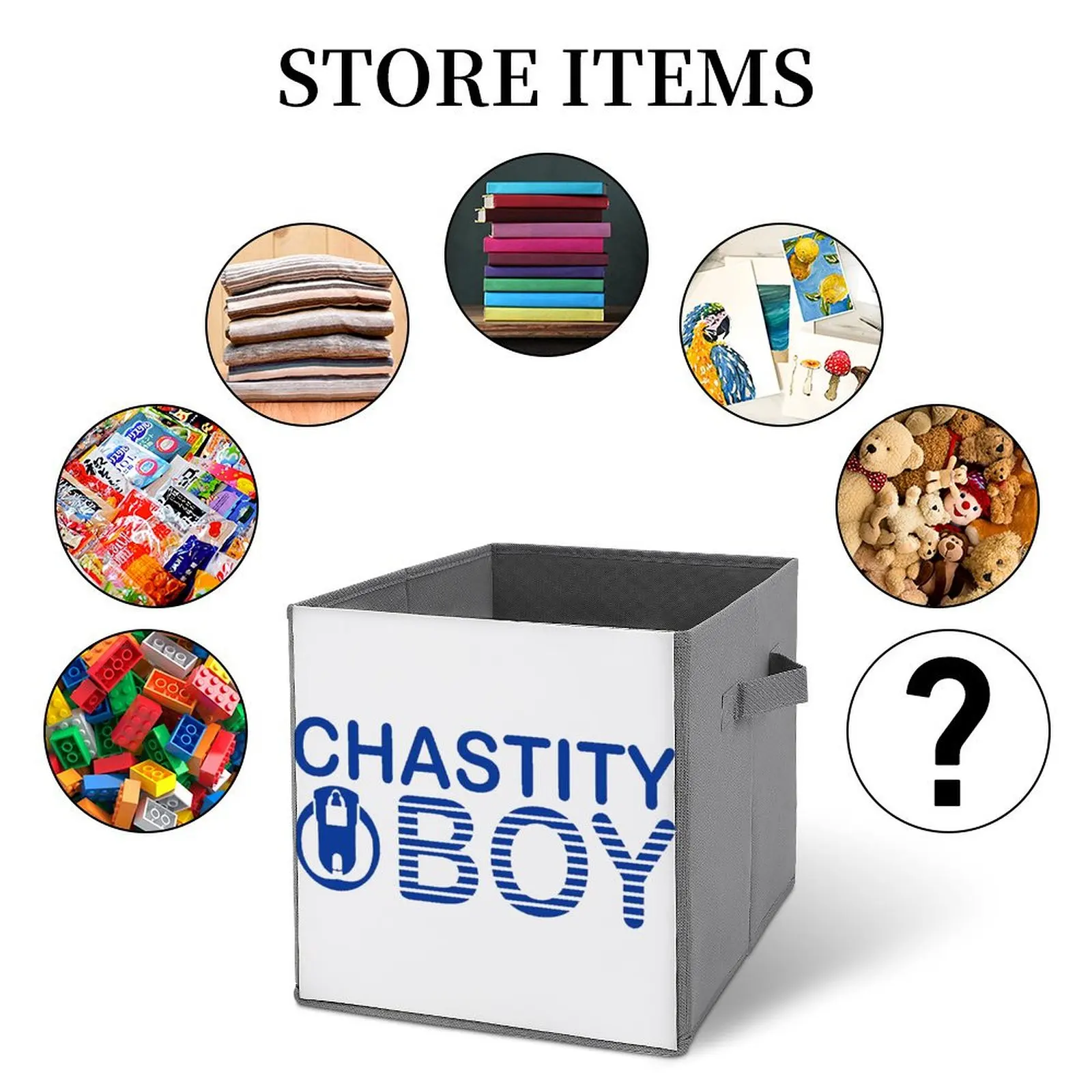 Storage Bins CHASTITY BOY Blue Label Racerback Tank Top Folding Storage Box Dust Proof Can Be Folded Bathroom Storage Hot Sale S