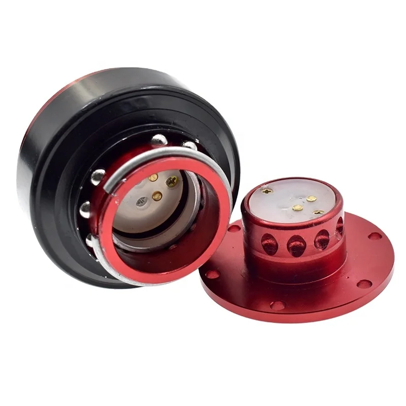 

Aluminum Racing Steering Wheel Quick Release Hub Adapter Ding Soung 12 Hole 70/74mm Snop Off Boss Kit With Logo