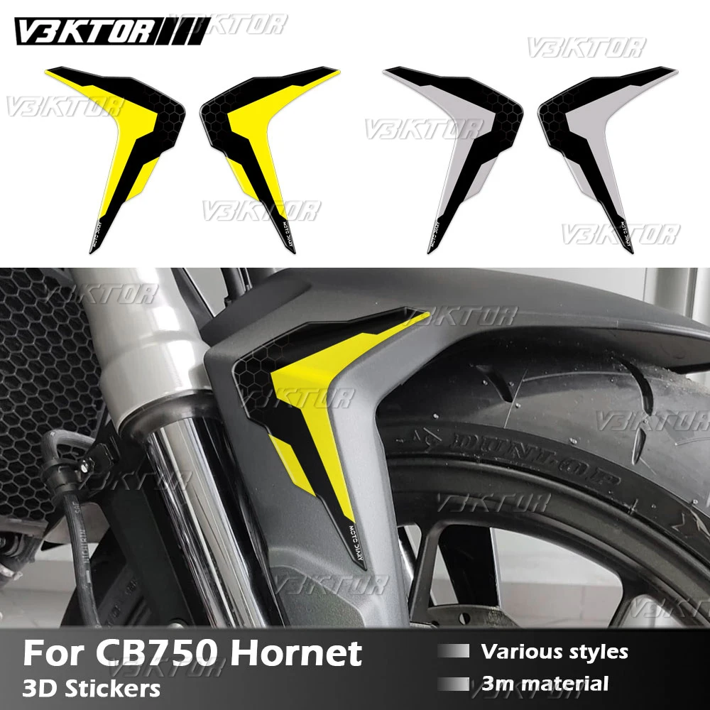 For Hornet 750 Hornet CB 750 CB750 3D Resin Motorcycle Front Fender Sticker Decal 2023 2024