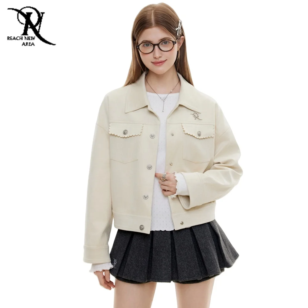 

Бежевая демисезонная куртка, новинка 2023 года, женский укороченный плащ, осенняя модная верхняя одежда, роскошный стиль, короткое повседневное пальто