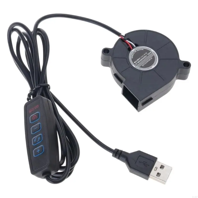 5015 Fan USB 5V Blower Cooling Fan 50x50x15mm Fan with Switch for 3D Printer Extruder Heat Sinks Repair Replacement 