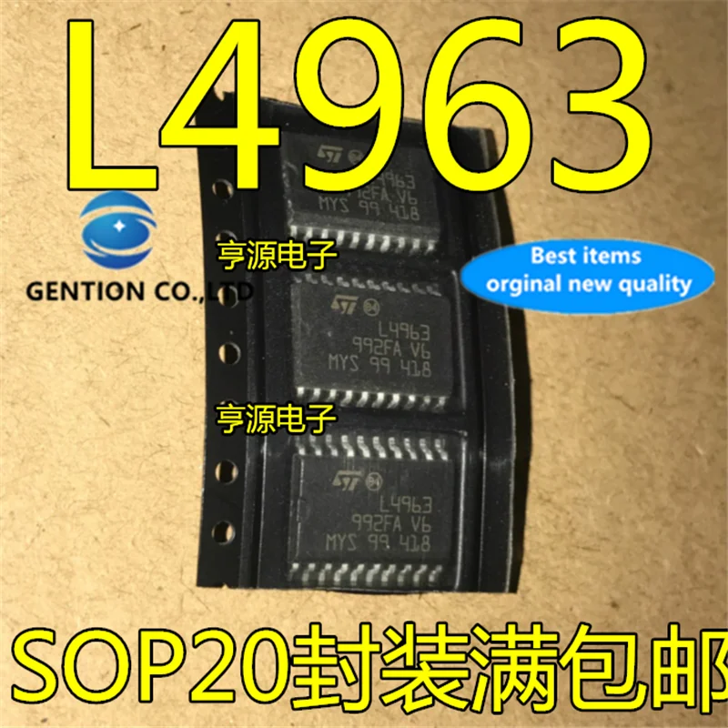 10Pcs  L4963 L4963D013TR SOP20 Power management chip  in stock  100% new and original