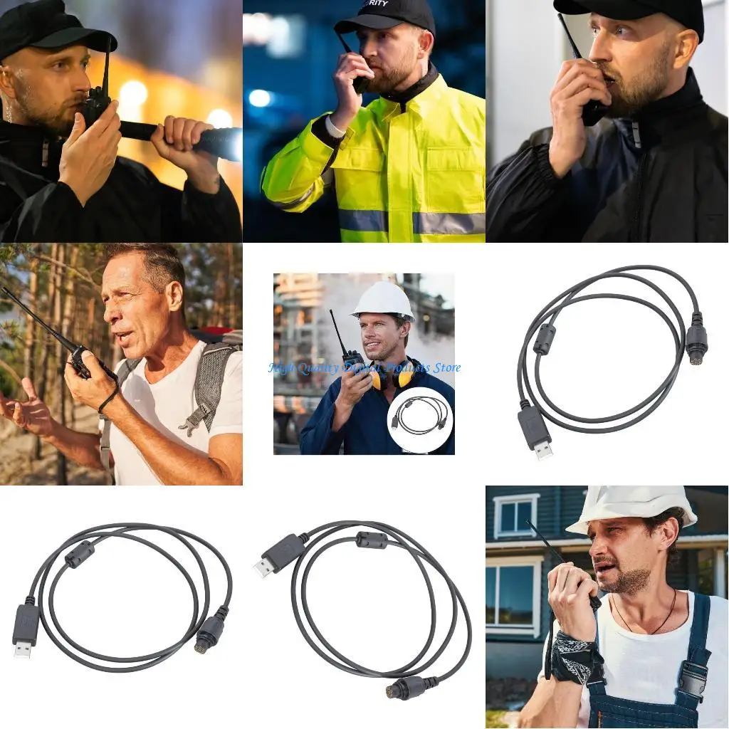 

U2JE Walkies Talkies USB Cable Radio Frequency Programming Cable ABS USB Programming Cable Simple Operate for MD612 HYT MD610