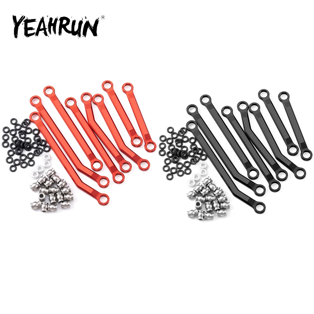 YEAHRUN Aluminiumlegierungsgestänge-Set Verbindungsstange für HPI Venture HILUX 1/18 RC Car Upgrade Ersatzteile Zubehör