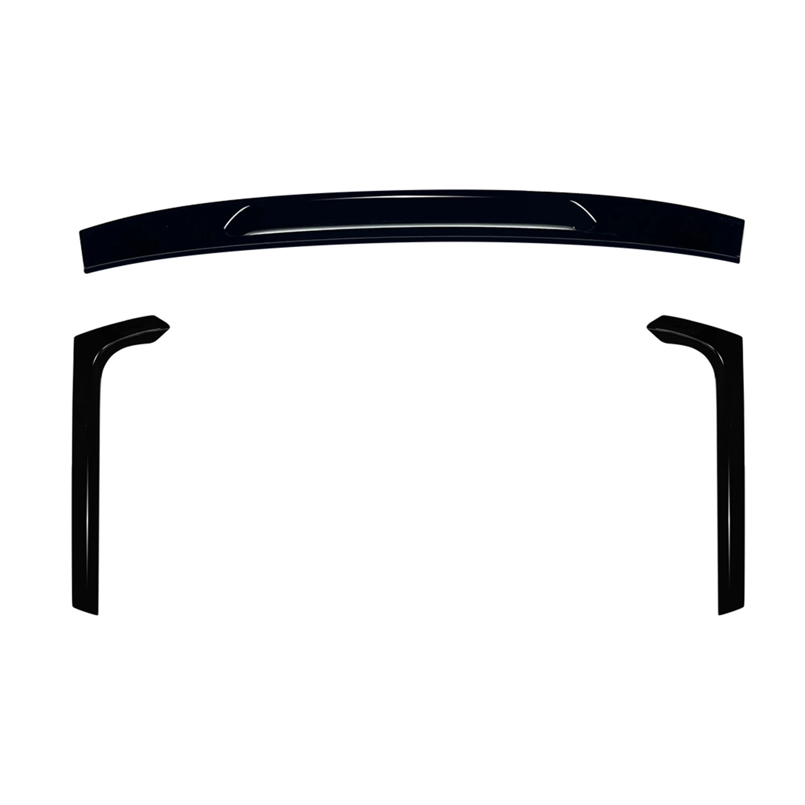 

Rear Trunk Trim Lip + Tail Window Side Spoiler Canard Wing For Volkswagen VW Passat B8 Rline 2016-2023