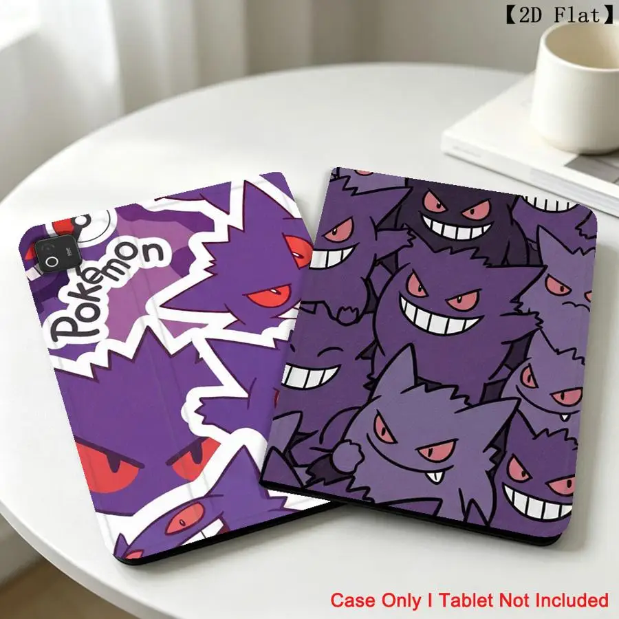Cool Pokemon Gengar Case for Xiaomi Redmi Pad SE K Pad 8.8 9.7 12.4 Inch Pad 6s Pro 7 Ultra Pad 5 6 7 8 Pro With Pencil Holder