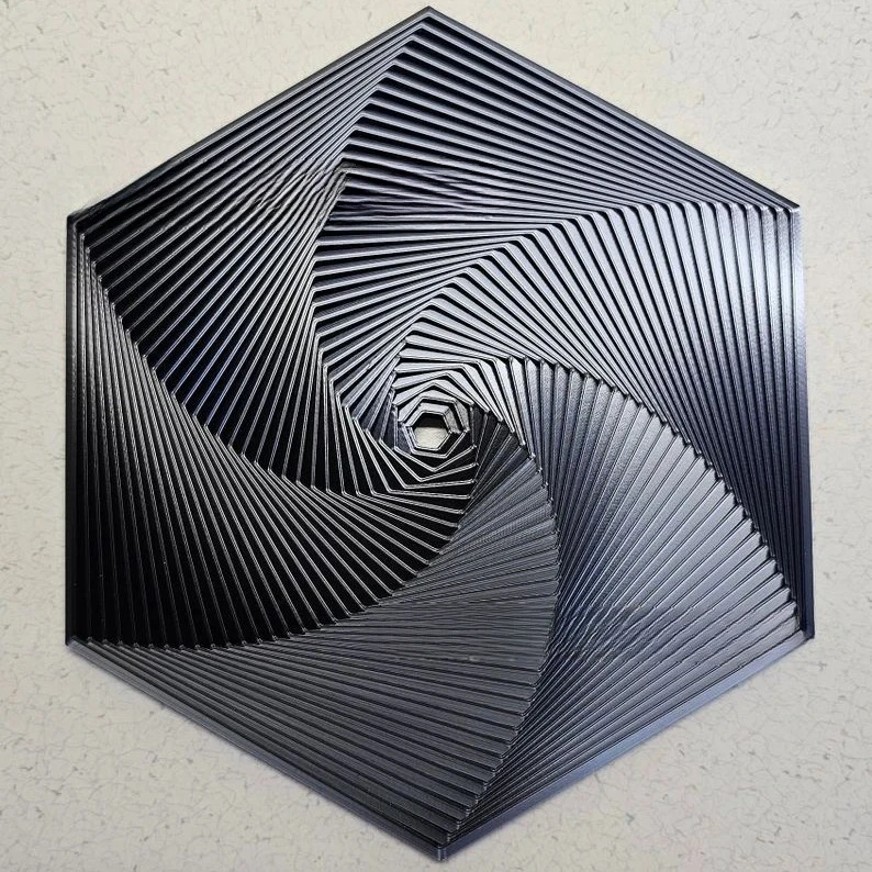 

Фрактальная игрушка с 3D-печатью, шестиугольная игрушка для снятия стресса, шестиугольное фрактальное кольцо, спиральная смена, защита от тревоги, портативный, осознательный