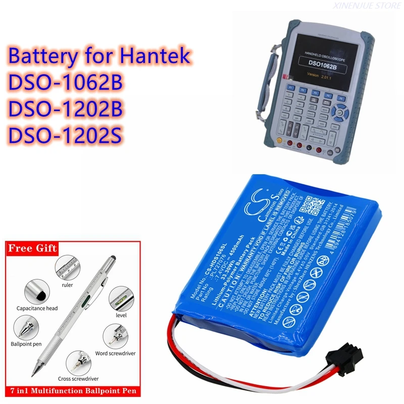 Test Battery 7.4V/4500mAh PL727076 dla Hantek DSO-1062B, DSO-1202B i DSO-1202S – Kompletna Recenzja i Praktyczne Porady