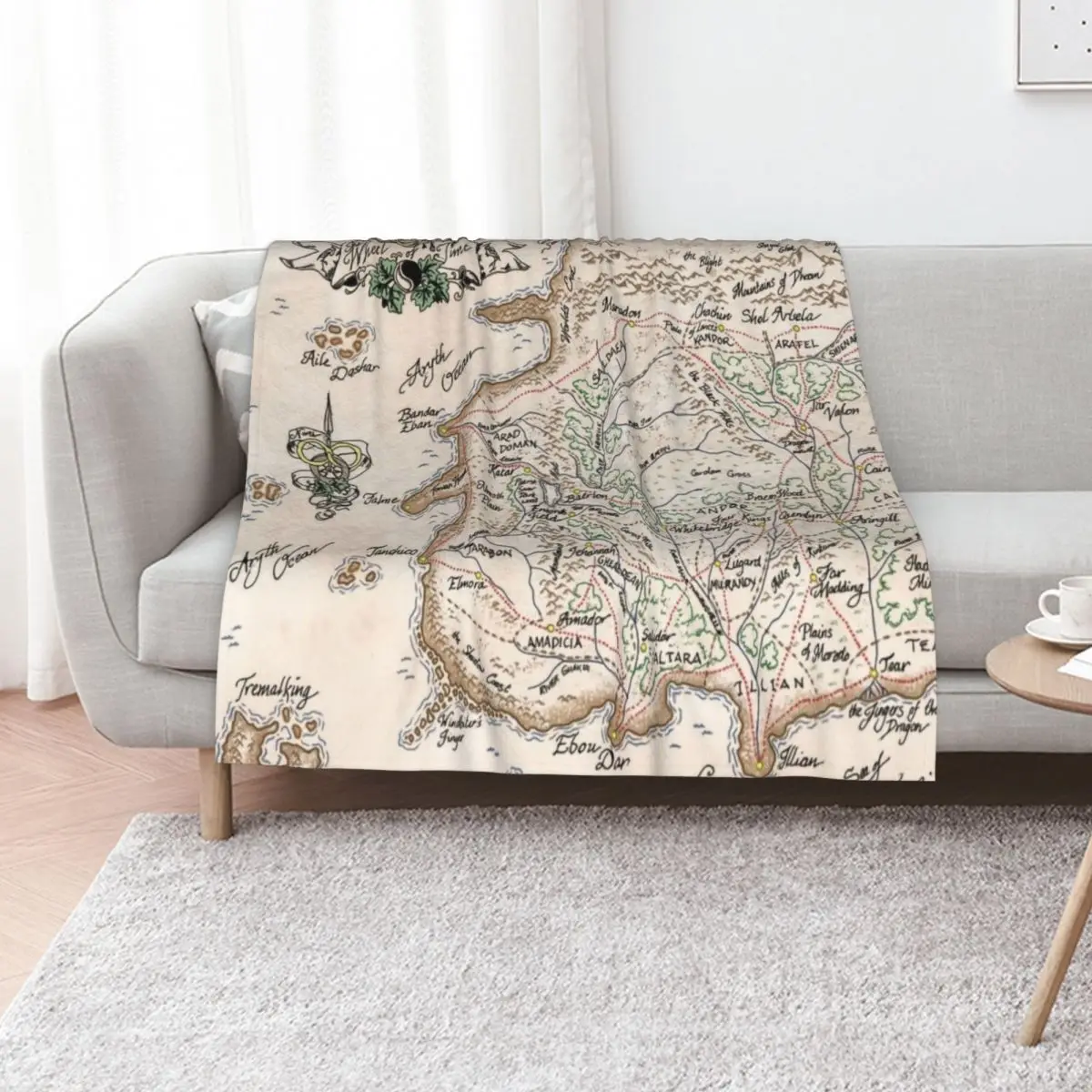 wheel of time map Throw Blanket Luxury Thicken Retros Large bed plaid decorative Single Blankets