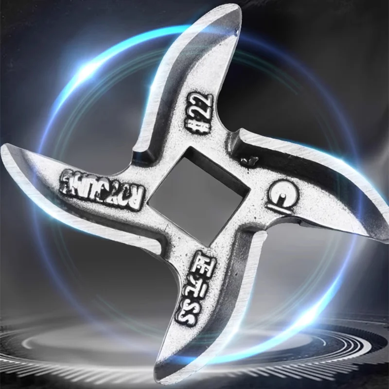 مفرمة لحم كهربائية 1800 وات/2500 وات/2800 وات مفرمة لحم صناعية مع شفرتين، 3 أطباق طحن، سجق