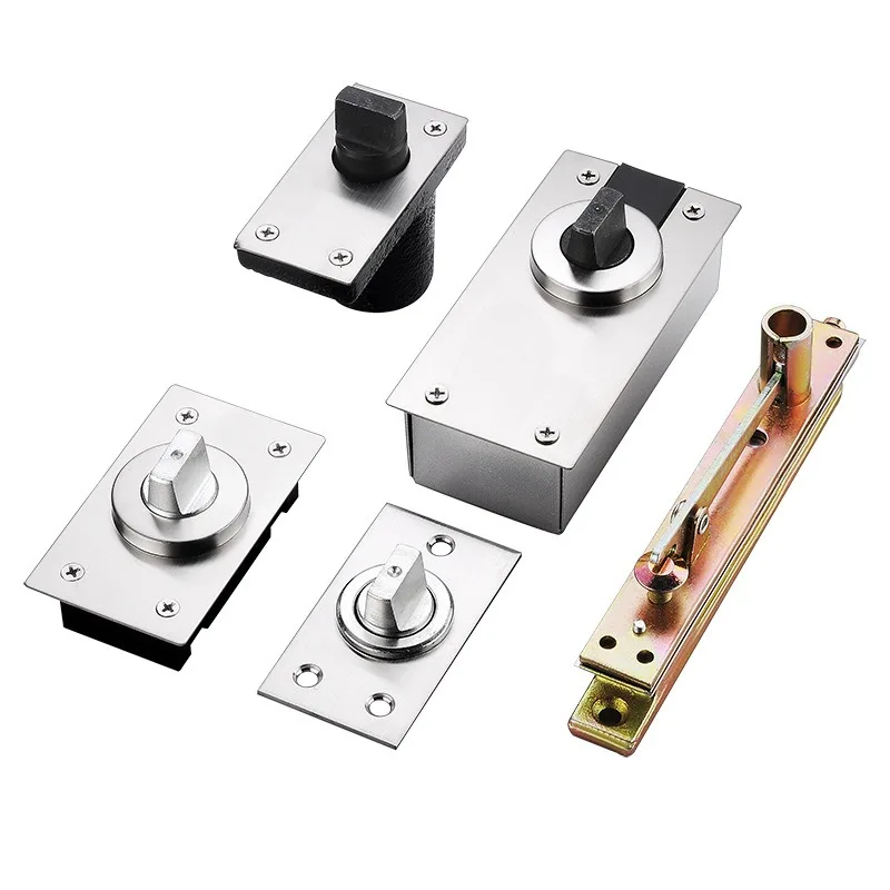 Heavy Duty Door 360 ° Stainless Steel Thickened Rotating Shaft Wooden Door Upper and Lower Hinge Hidden Door Heaven